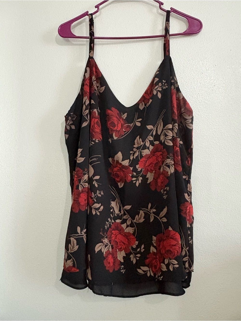 TORRID Sophie Chiffon Swing Cami Roses 2